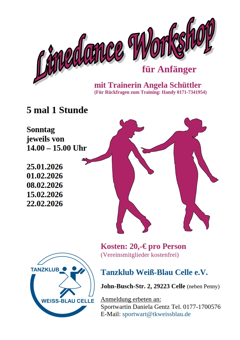 2026 01 25 Linedance Workshop Anfaenger Schuettler